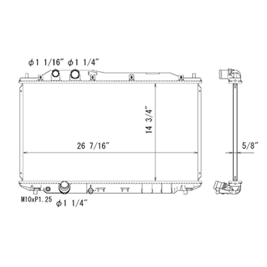Radiator assembly 2006 - 2011 HONDA CIVIC  RAD2926 19010RNBA51