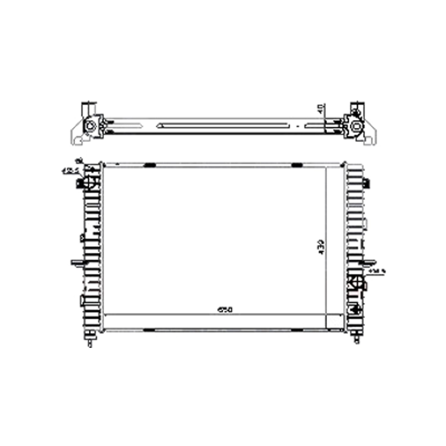 Radiator assembly 1999 - 2004 LAND ROVER DISCOVERY  RAD2930 PCC000710