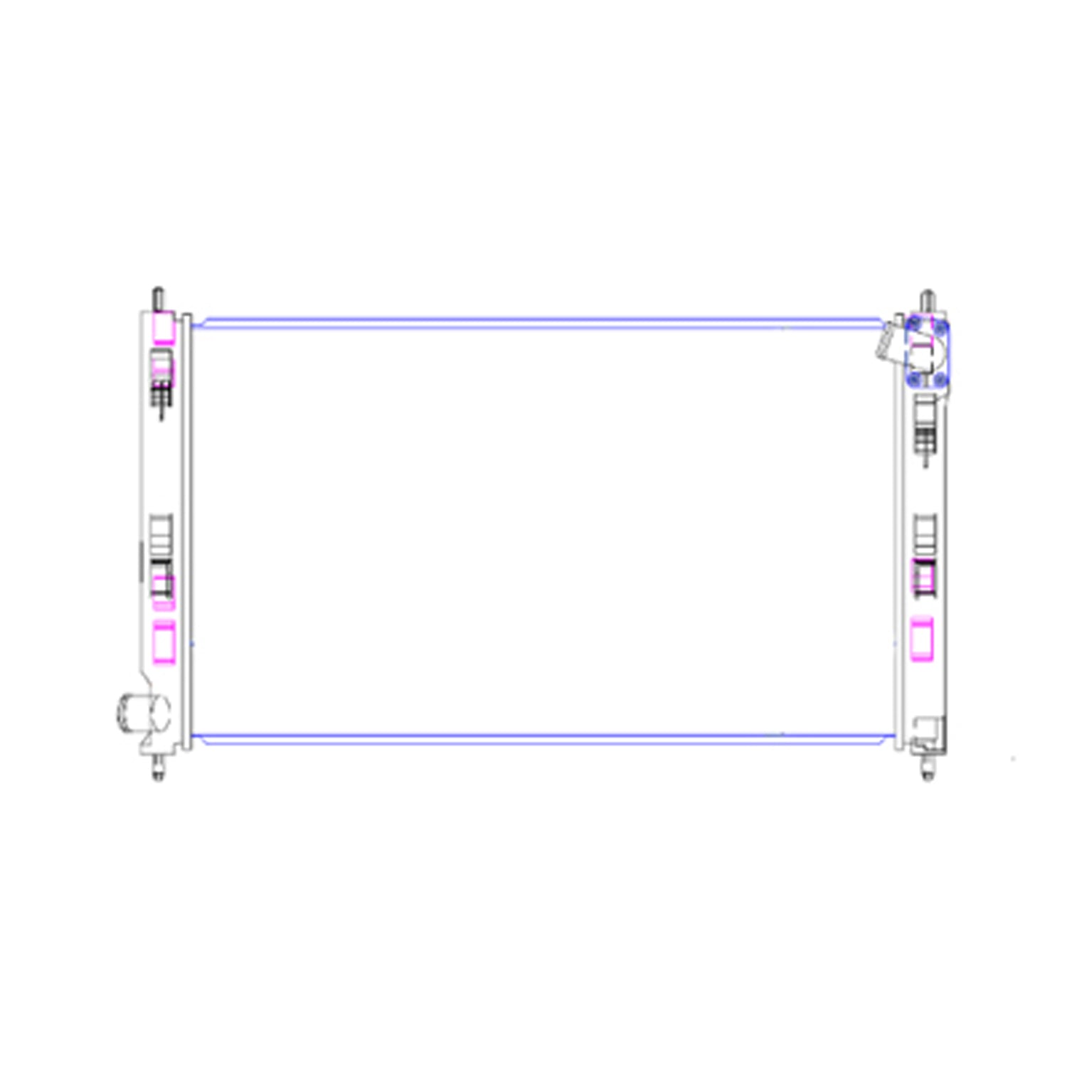 Radiator assembly 2014 - 2017 MITSUBISHI LANCER  RAD2979 MN156092