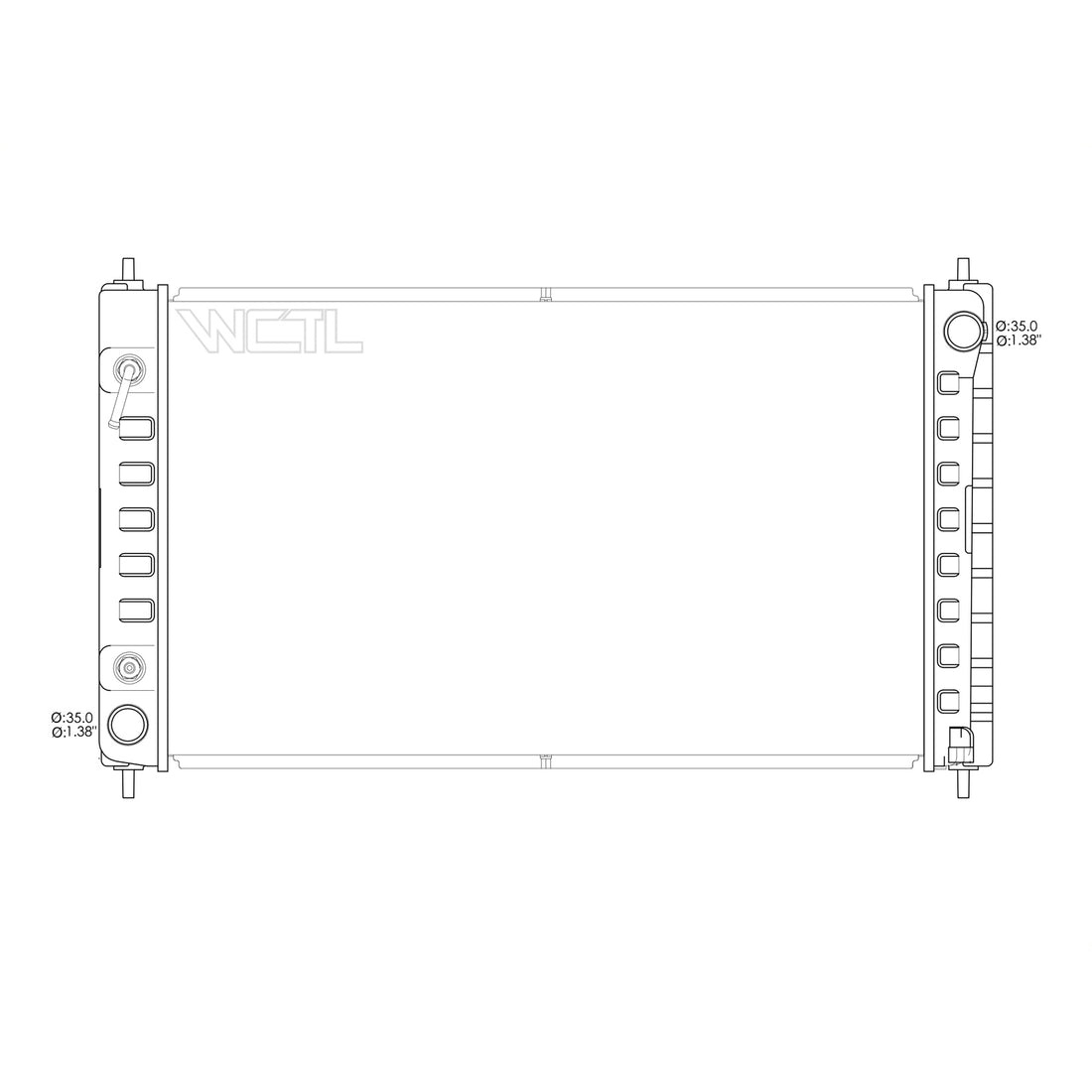 Radiator assembly 2008 - 2013 NISSAN ALTIMA  RAD2988 21460ZN50B