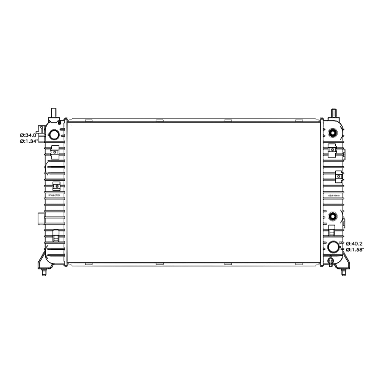 Radiator assembly 2019 - 2023 CHEVROLET SILVERADO 1500  RAD3120 85575814