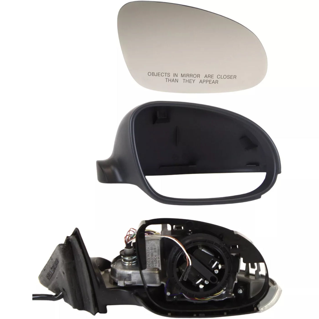 Right Side Mirror outside rear view 2001 - 2005 VOLKSWAGEN PASSAT  VW1321130 3B1857508BA01C-PFM 3B1857508AD