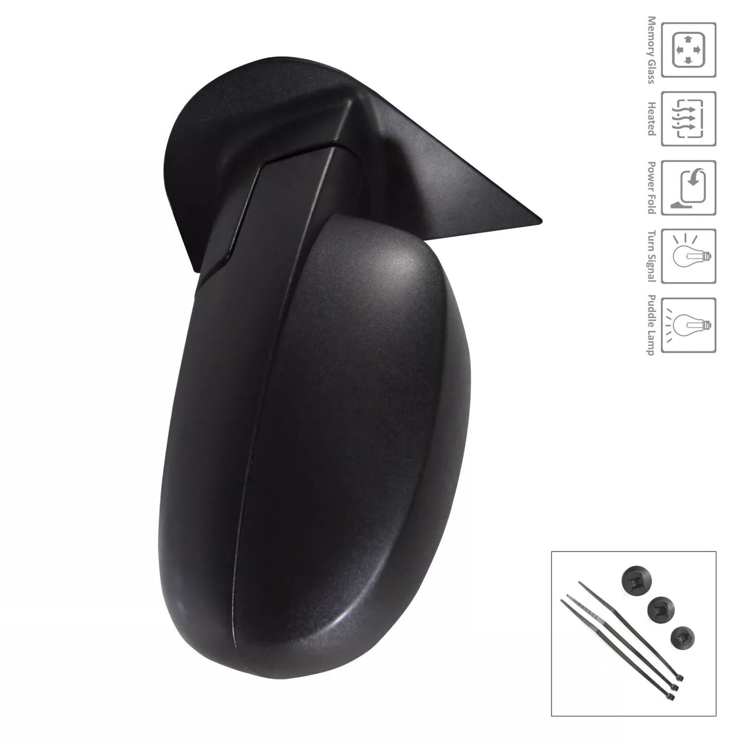 Left Side Power Mirror Heated, Textured 2007 - 2014 CHEVROLET SUBURBAN 1500 GM1320324 25831194