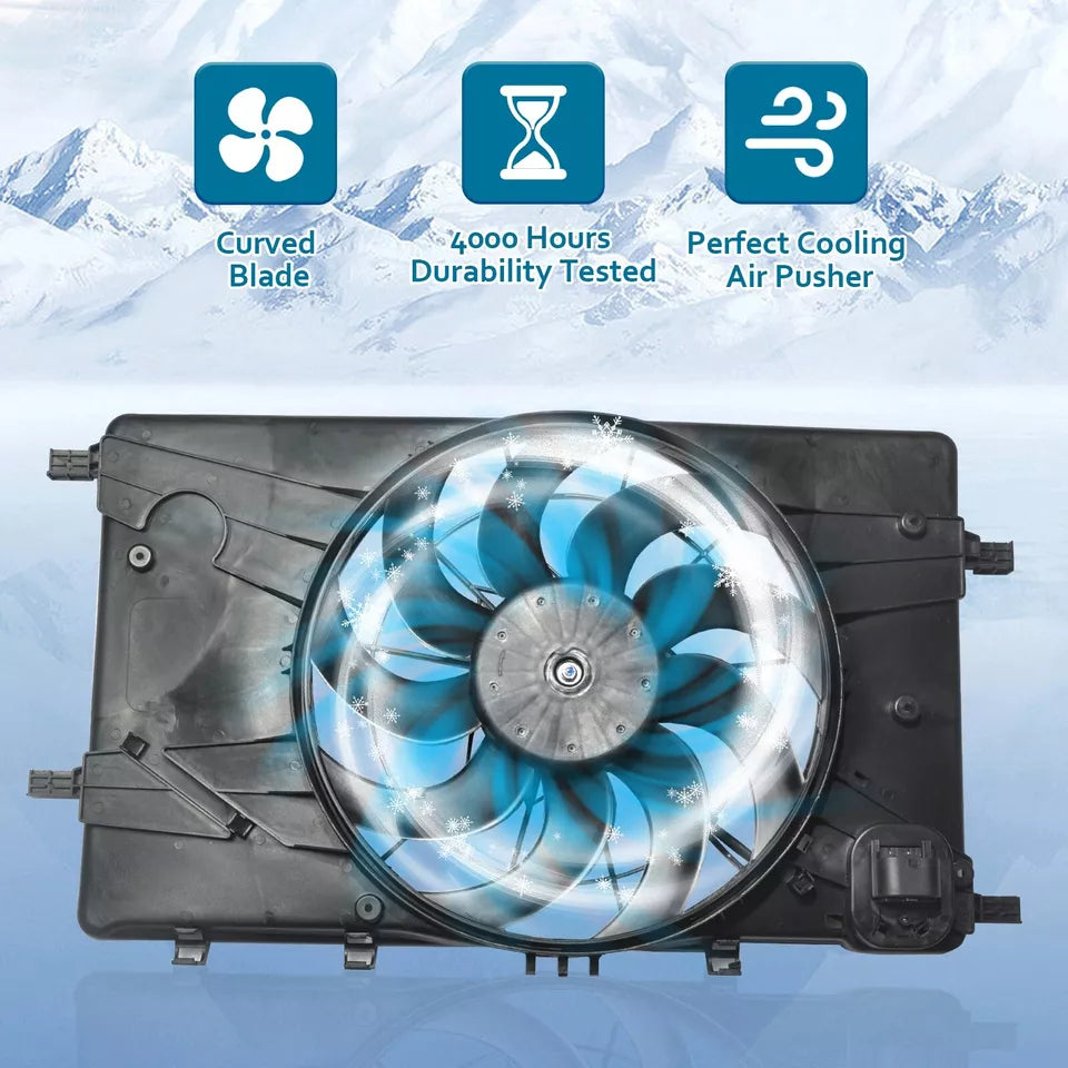Radiator cooling fan assy 2012 - 2017 BUICK VERANO  GM3115243 13360890-PFM