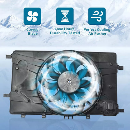 Radiator cooling fan assy 2012 - 2017 BUICK VERANO  GM3115243 13360890-PFM